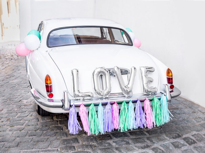 Auto Decoratie Set Bruiloft Love van Partydeco koop je bij Partywinkel