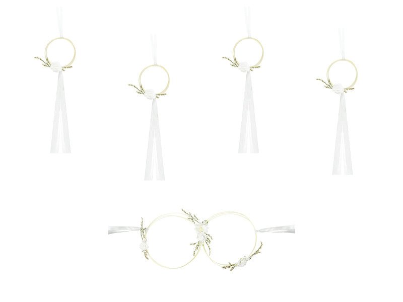 Autodecoratie Bruiloft Wit van Partydeco koop je bij Partywinkel