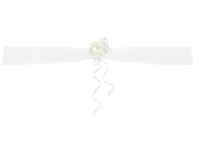 Autodecoratie Witte Bloem 1,8m 2st van Partydeco koop je bij Partywinkel