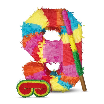Numero 9 -piñata-setti, 3-osainen, 45 cm