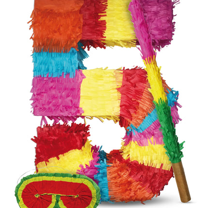 Numero 5 -piñata-setti, 3-osainen, 45 cm