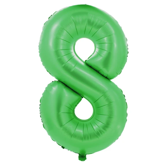 8-vuotissyntymäpäivän ilmapallo, vihreä, 1 m