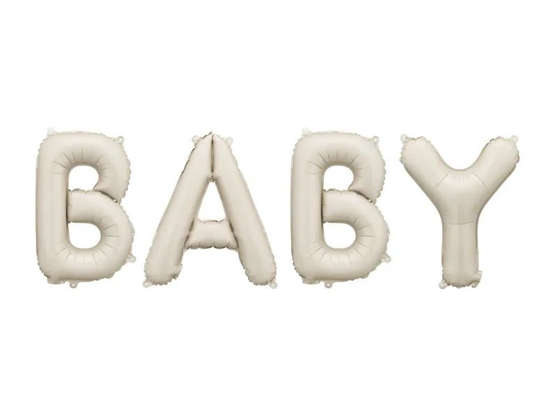 Baby Ballonnen Set Beige 1,4m van Partydeco koop je bij Partywinkel