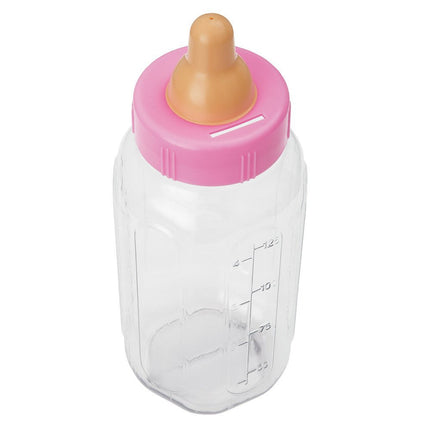 Baby Fles Roze 28cm van Unique koop je bij Partywinkel