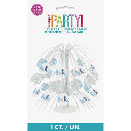 Baby Olifant Tafeldecoratie Blauw 21cm van Unique koop je bij Partywinkel