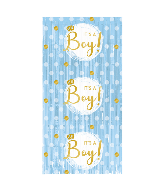 Babyshower Deurgordijn It'S A Boy 2m van Paper Dreams koop je bij Partywinkel