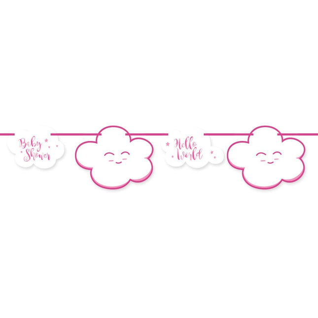 Babyshower Meisje Slingers 4m van Folat koop je bij Partywinkel