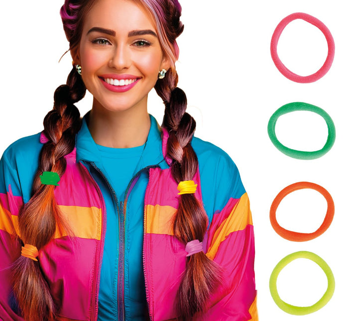 Bag of 5 assorted neon hair bands van Fiestas Guirca koop je bij Partywinkel