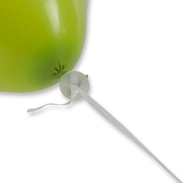 Ballon Snelsluiters Wit met Lint 100st van WeFiesta koop je bij Partywinkel