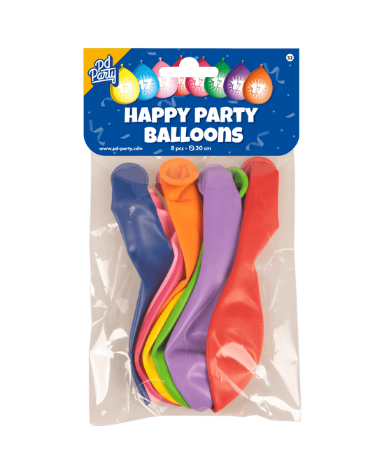 Ballonnen 17 Jaar Meerkleurig 30cm 8st van Paper Dreams koop je bij Partywinkel