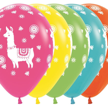 Ballonnen Lama Mix 30cm 25st van Sempertex koop je bij Partywinkel