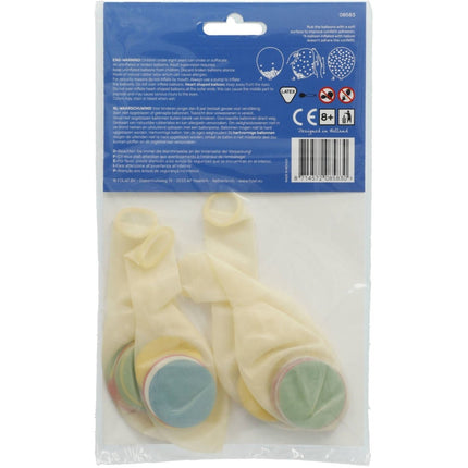 Ballonnen met Meerkleurige Folie Confetti 30cm - 4 stuks van Folat koop je bij Partywinkel
