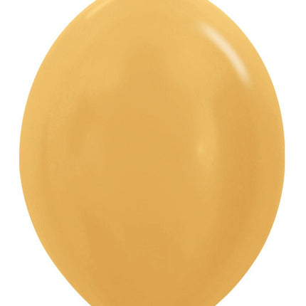 Ballonnen Metallic Gold 30cm 50st van Sempertex koop je bij Partywinkel