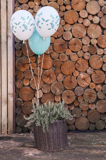 Ballonnen Natuur Groen 33cm 6st van Folat koop je bij Partywinkel