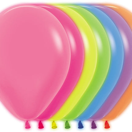Ballonnen Neon Mix 30cm 50st van Sempertex koop je bij Partywinkel