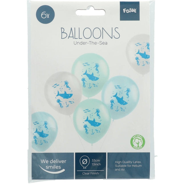 Ballonnen Onder De Zee 33cm 6st van Folat koop je bij Partywinkel