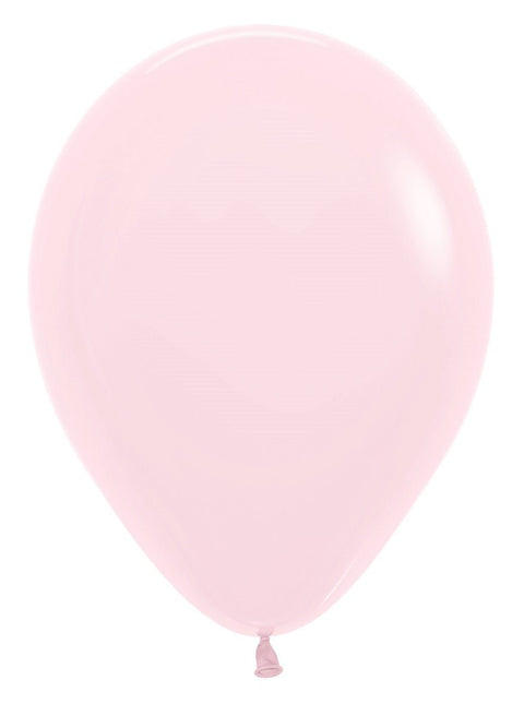 Ballonnen Pastel Matte Pink 30cm 50st van Sempertex koop je bij Partywinkel
