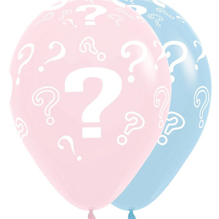 Ballonnen Question Marks Pastel Matte 30cm 25st van Sempertex koop je bij Partywinkel