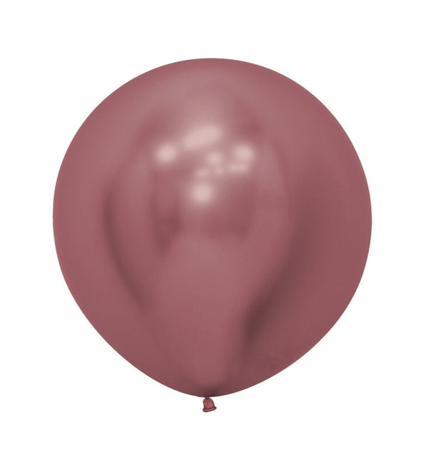 Ballonnen Reflex Pink 61cm 3st van Sempertex koop je bij Partywinkel