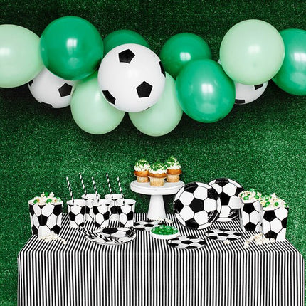 Ballonnen Voetbal 30cm 6st van Partydeco koop je bij Partywinkel