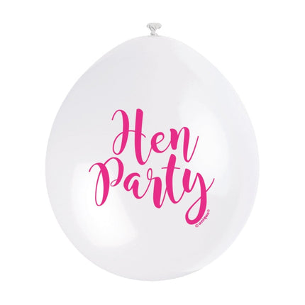 Ballonnen Vrijgezellenfeest 28cm 10st van Unique koop je bij Partywinkel