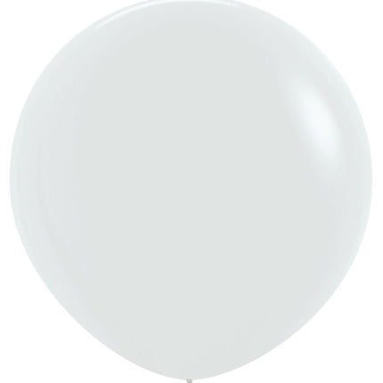 Ballonnen White 91cm 10st van Sempertex koop je bij Partywinkel