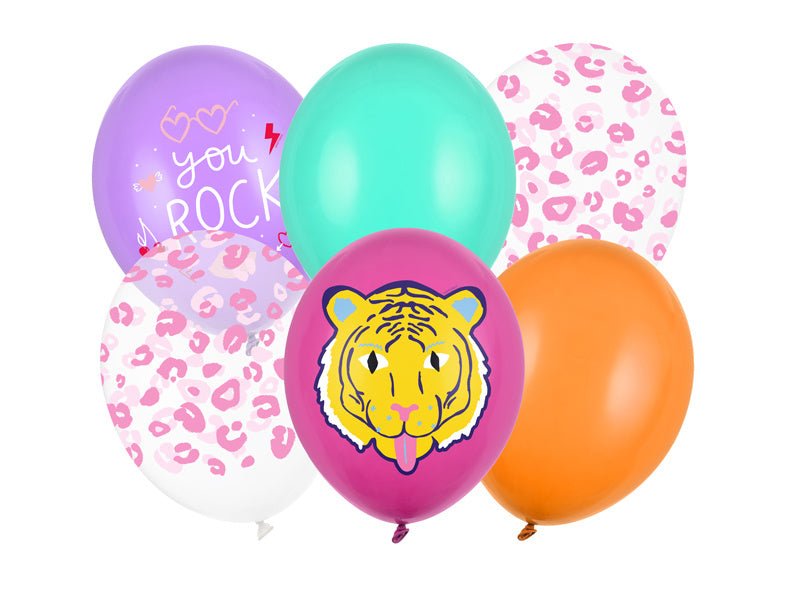 Ballonnen You Rock Mix 30cm 6st van Partydeco koop je bij Partywinkel