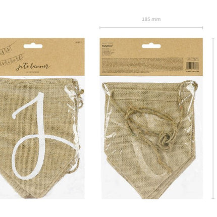 Banner Just Married 1,85m van Partydeco koop je bij Partywinkel