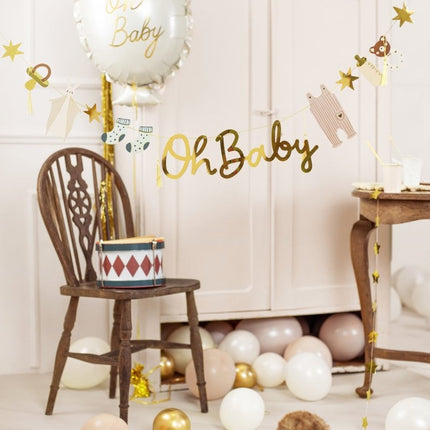 Banner Oh Baby 2,5m van Partydeco koop je bij Partywinkel