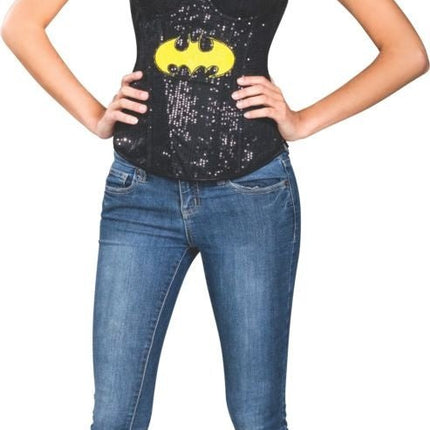 Batgril Corset Pailletten van Rubies koop je bij Partywinkel