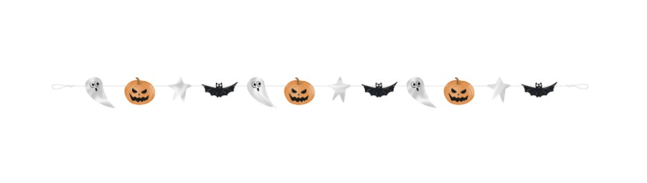 BATS/BOOS HLWN GARLAND van Unique koop je bij Partywinkel