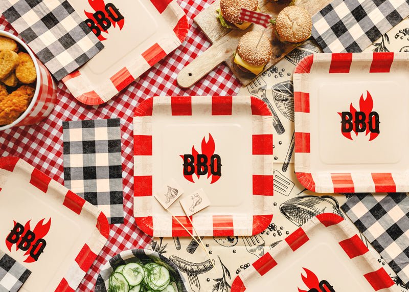 BBQ Borden 26x26cm van Partydeco koop je bij Partywinkel