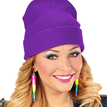 Beanie Paars van Widmann koop je bij Partywinkel