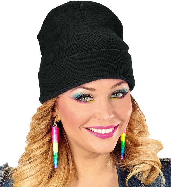 Beanie Zwart van Widmann koop je bij Partywinkel