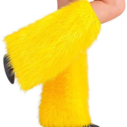 Beenwarmers Pluche Geel van Widmann koop je bij Partywinkel