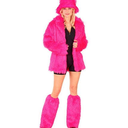 Beenwarmers Pluche Neon Roze van Widmann koop je bij Partywinkel
