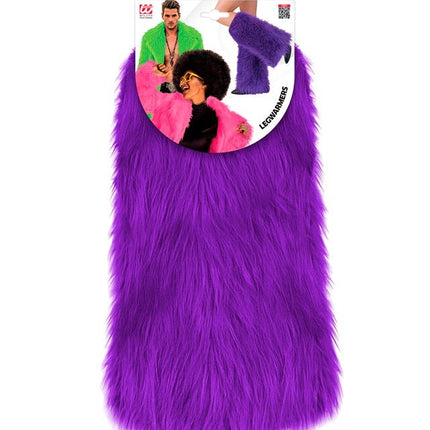 Beenwarmers Pluche Paars van Widmann koop je bij Partywinkel