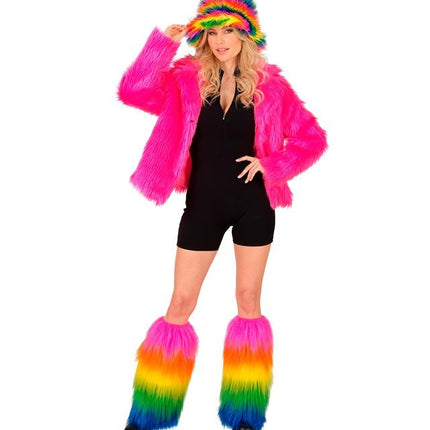 Beenwarmers Pluche Regenboog van Widmann koop je bij Partywinkel