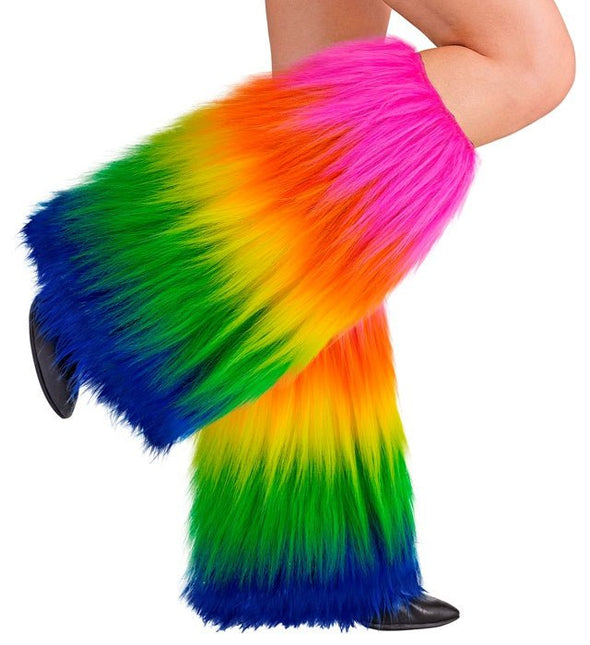 Beenwarmers Pluche Regenboog van Widmann koop je bij Partywinkel