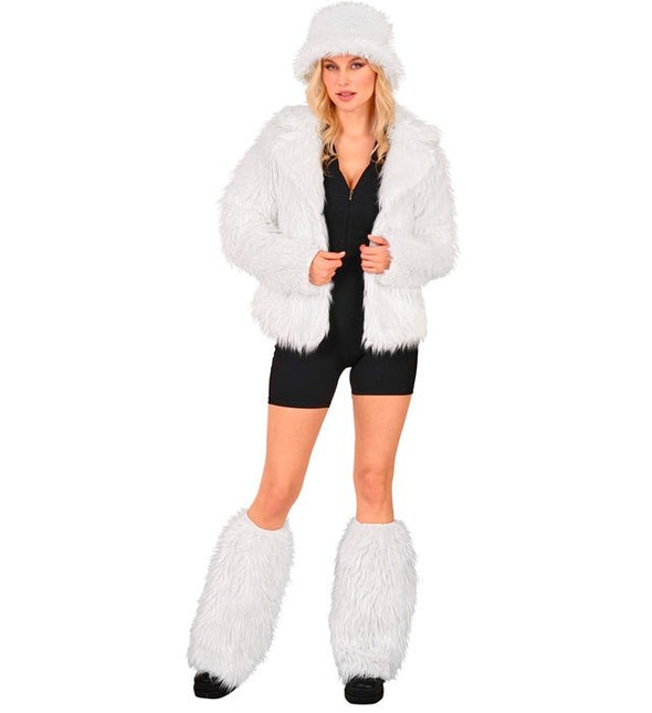 Beenwarmers Pluche Wit van Widmann koop je bij Partywinkel