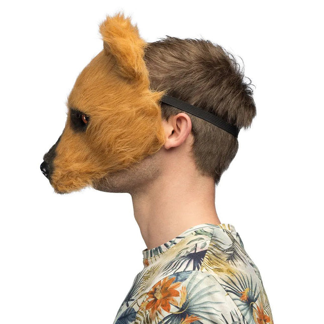Beer Masker Bruin Pluche van Boland koop je bij Partywinkel