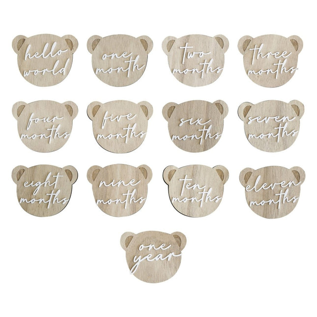 Beer Mijlpaalkaarten 13st van Ginger Ray koop je bij Partywinkel