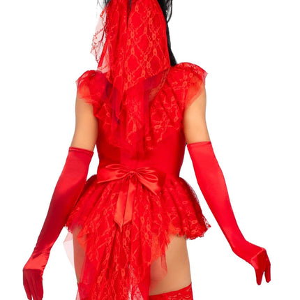 Beetlejuice Kostuum Dames Bodysuit Leg Avenue van Leg Avenue koop je bij Partywinkel