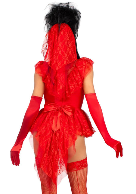 Beetlejuice Kostuum Dames Bodysuit Leg Avenue van Leg Avenue koop je bij Partywinkel