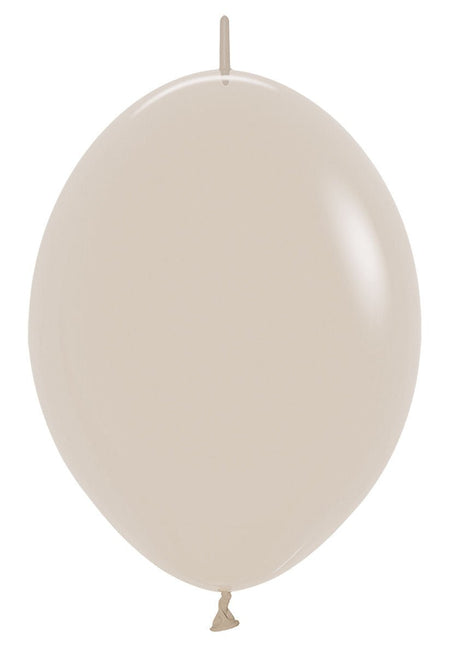 Beige Ballonnen 30cm 50st van Sempertex koop je bij Partywinkel