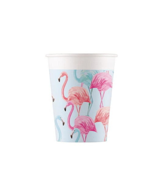 Bekers Flamingo 8st van Procos koop je bij Partywinkel