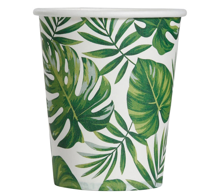 Bekers Palmbladeren 240ml 6st van Fiestas Guirca koop je bij Partywinkel