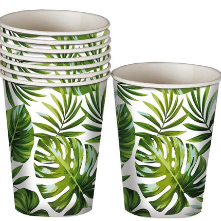 Bekers Palmbladeren 240ml 6st van Fiestas Guirca koop je bij Partywinkel