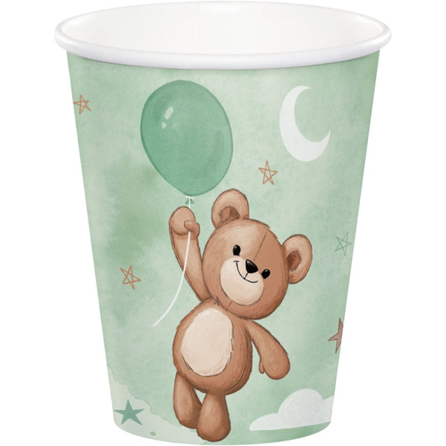 Bekers Teddy Beer 256ml 8st van Creative Converting koop je bij Partywinkel