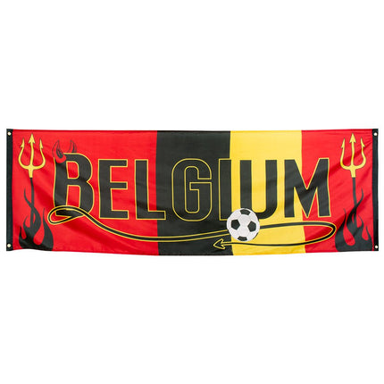Belgium Banner Voetbal 2,2m van Boland koop je bij Partywinkel